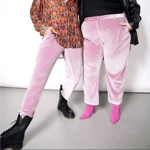 Wildfang Lilac Velvet Pants